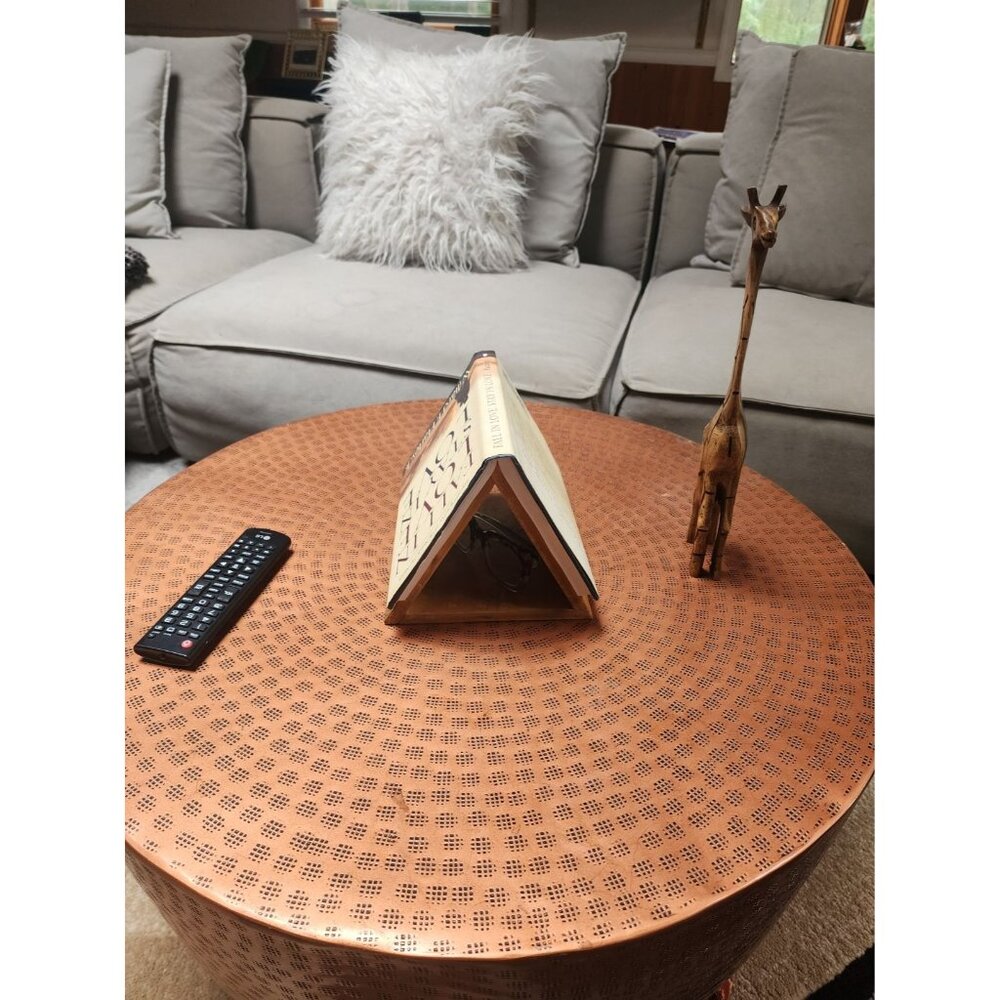 Nightstand book holder- handmade personalization